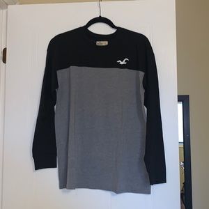 Holister Colour Block Logo Long Sleeve Tee